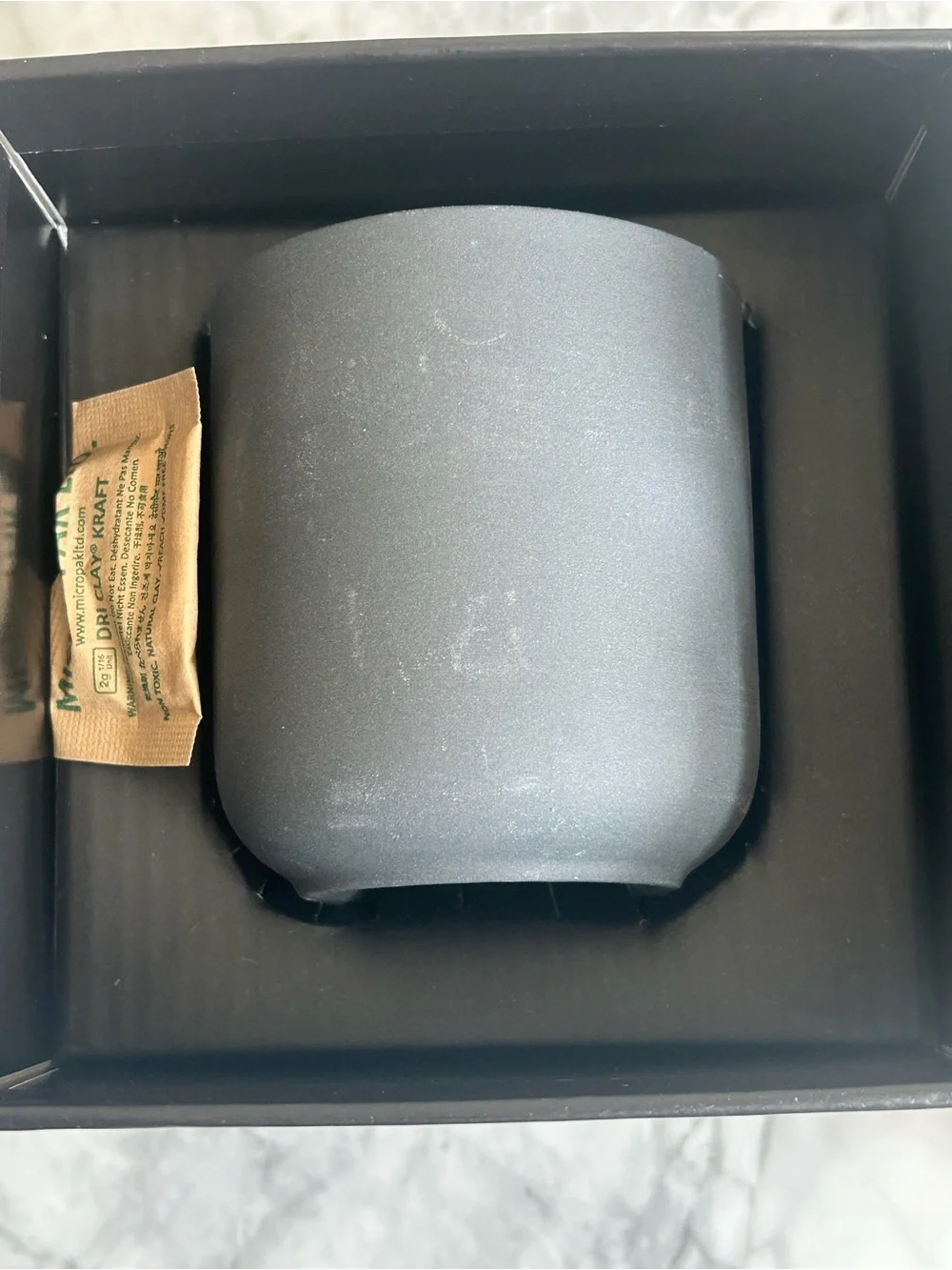 haps Mood Care Ceramic Candle Vessel grey
